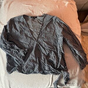 Madewell Black and White Gingham Blouse